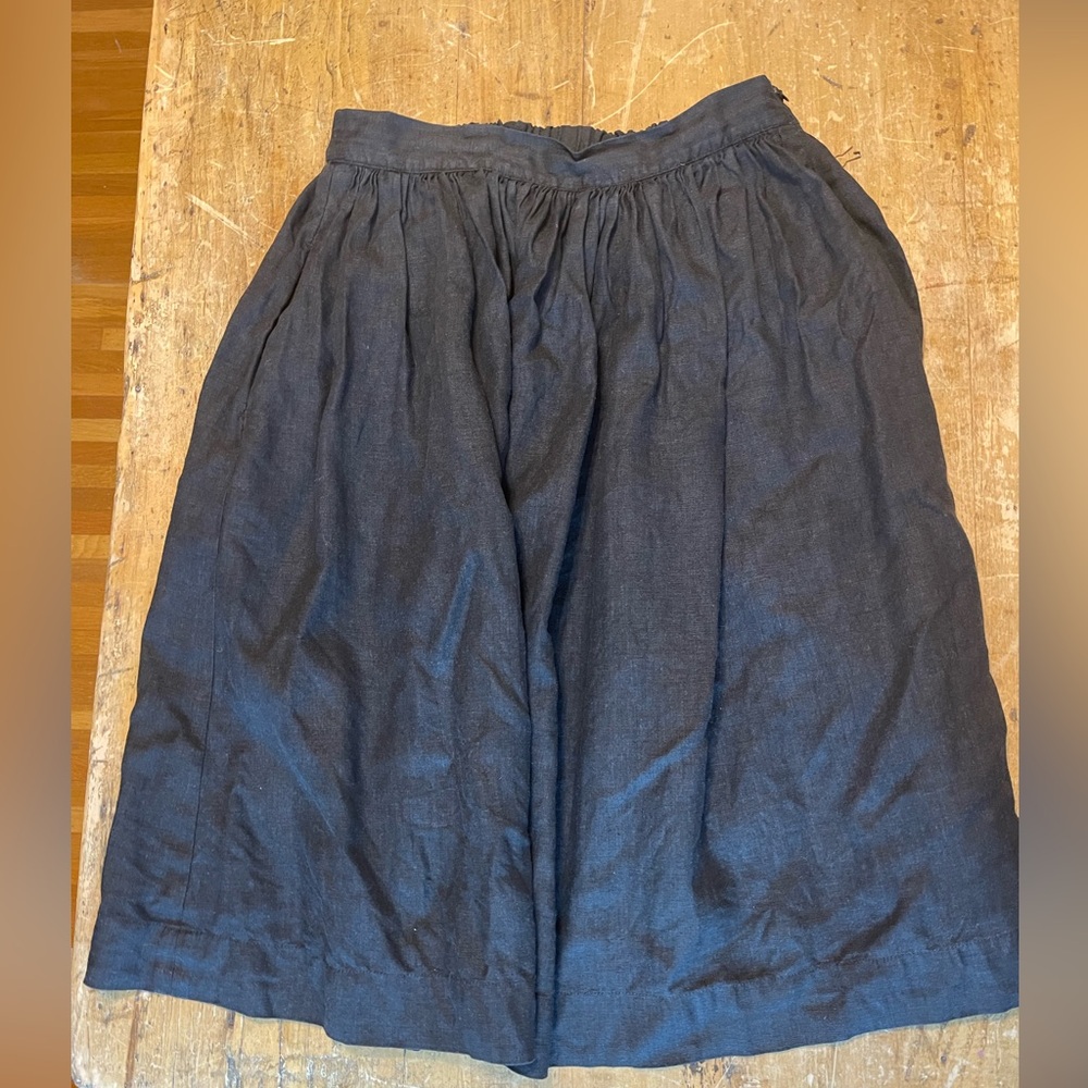 notPERFECTLINEN Black City Skirt